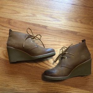 Sperry Harlow wedge, great used condition, size 7